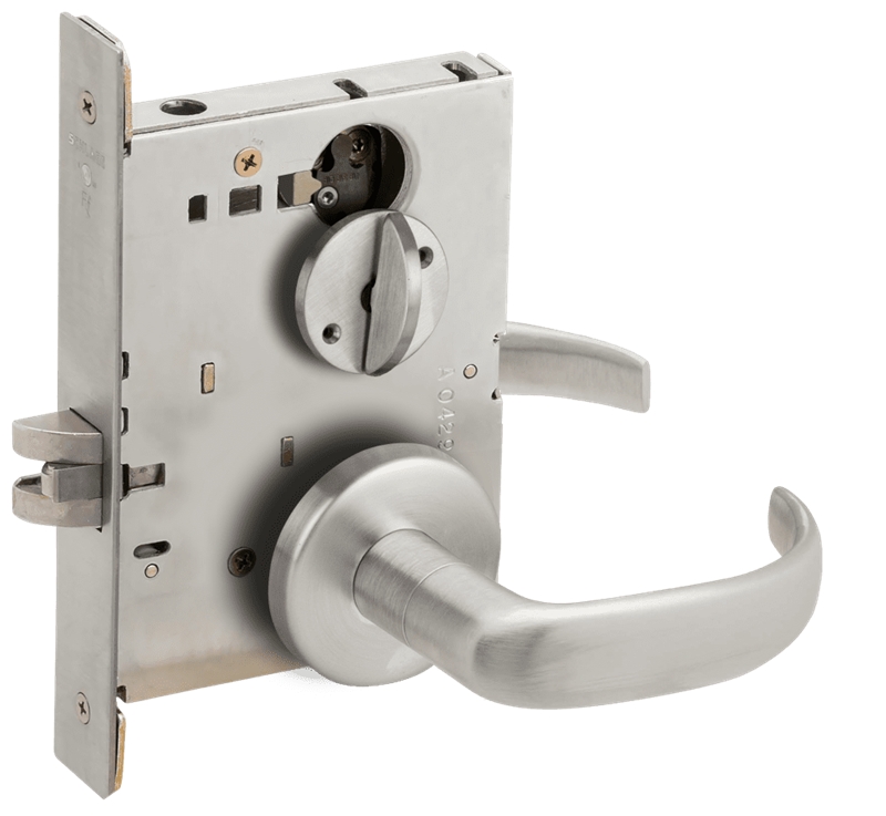 American Locksets. Schlage L9040 17 Mortise Privacy Set, Field